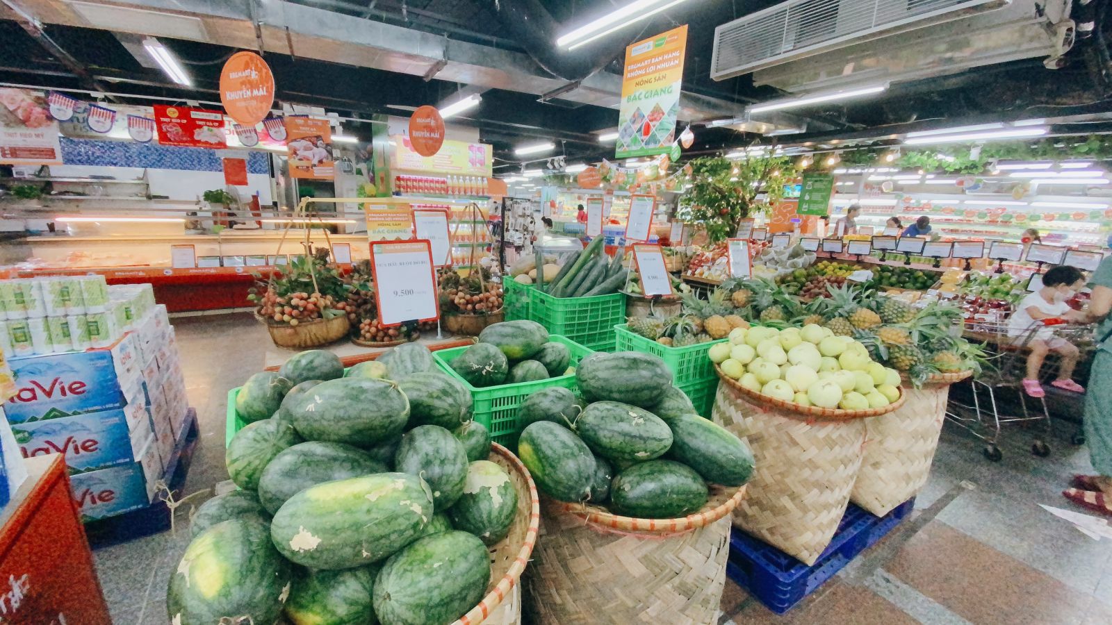 Nông sản Bắc Giang được bày bán tại BRGMARK